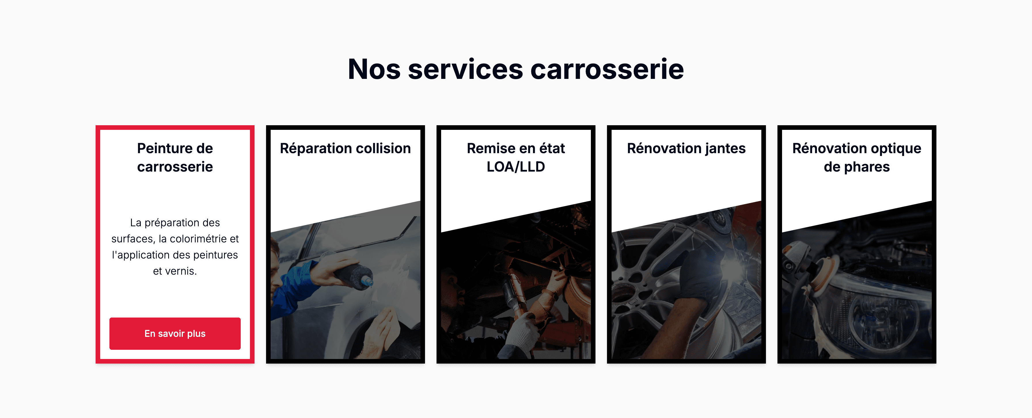 EG Carrosserie website screenshot