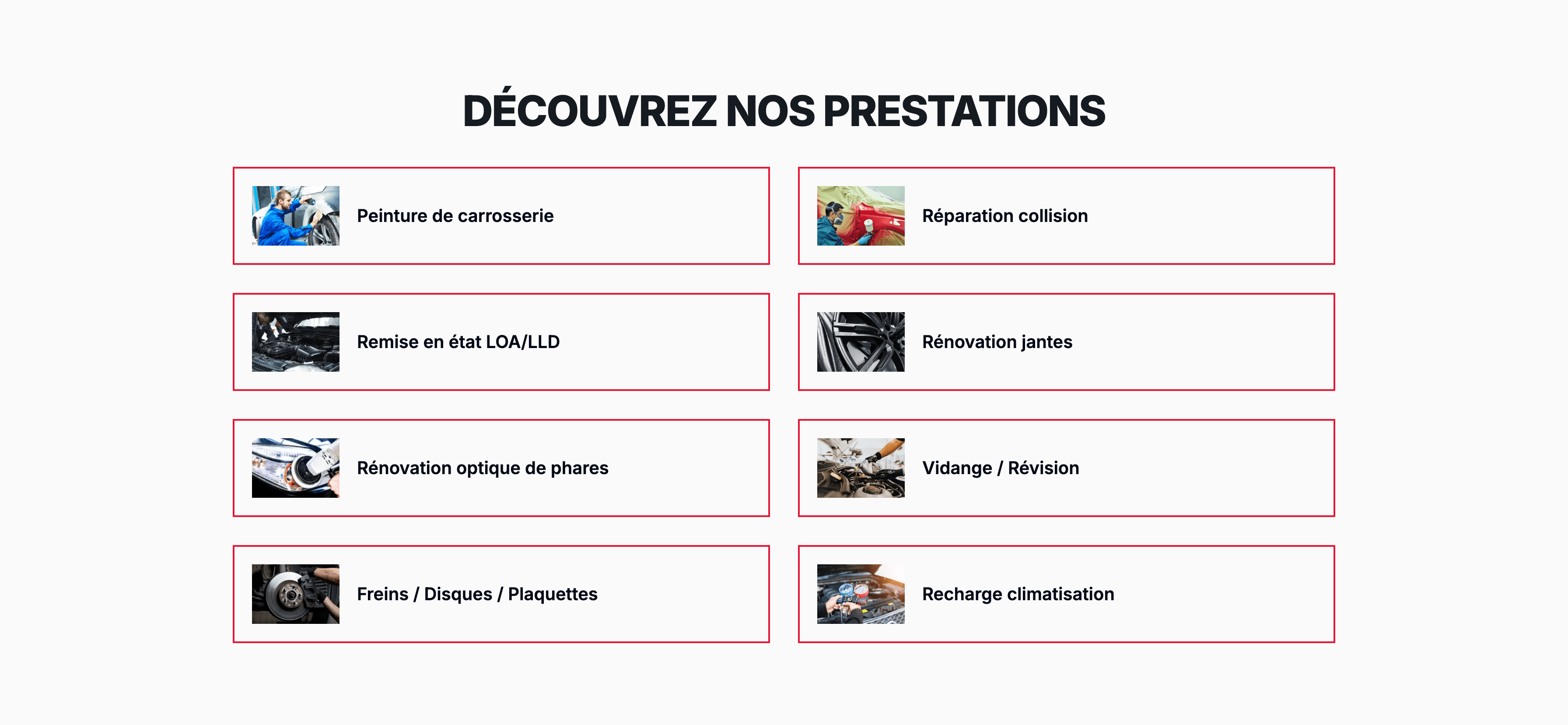 EG Carrosserie website screenshot